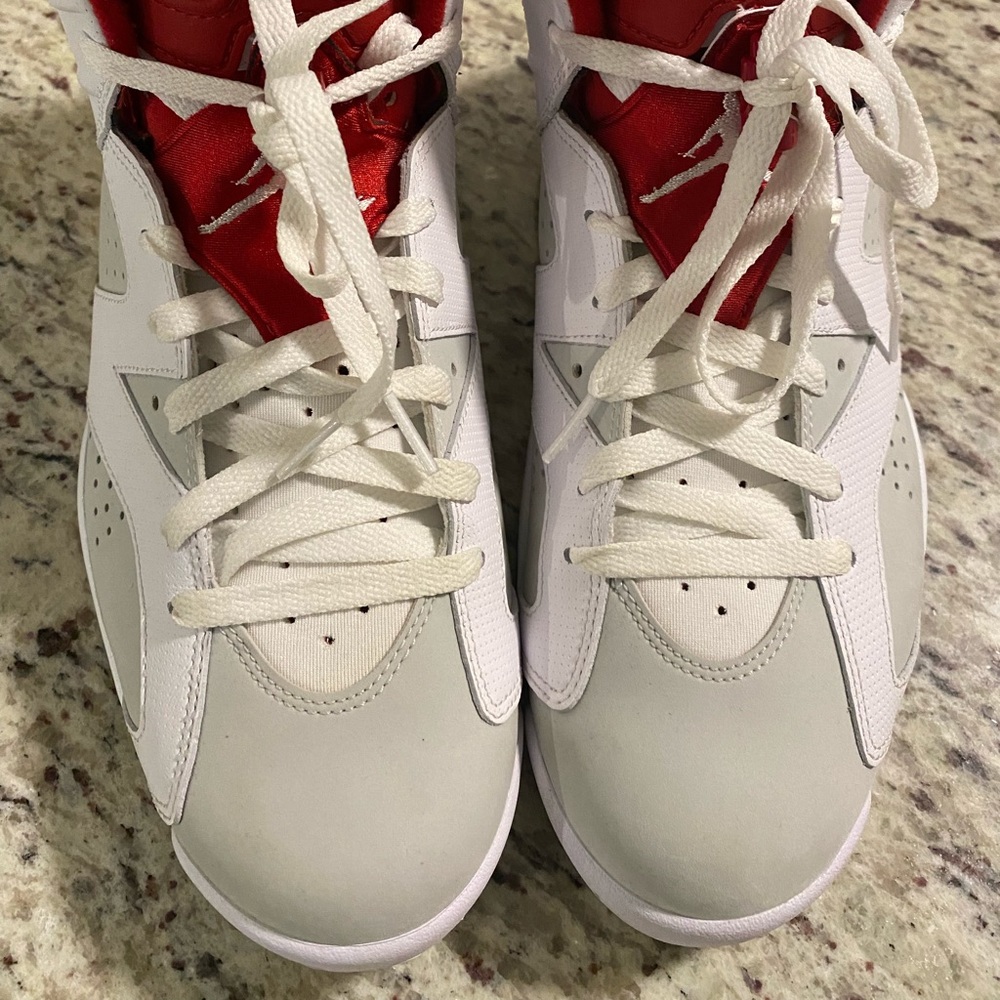 Air Jordan 6 RETRO White/Gym Red-Pure Platinum. - Picture 2 of 6